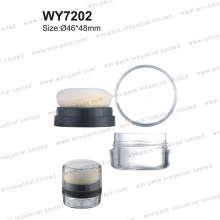 Empty Custom Transparent Loose Powder Case Cosmetic Packing Diameter 46mm